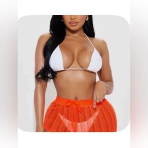 NWOT Vibrant Orange Women's Beach Shorts